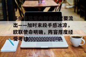 爱游戏官网-关于多伦多猛龙内部会议纪要流出——加时末段手感冰凉，欧联使命明确，阵容厚度经受考验的信息